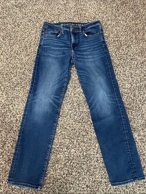 American Eagle Outfitters Airflex Men’s Medium Blue Straight Jeans 32X32 GUC